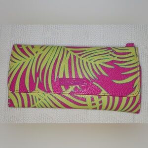 Vera Bradley Pink and Green Women's Clutch